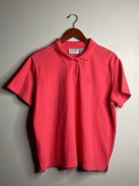 Y2K vintage pink women’s polo shirt size XL